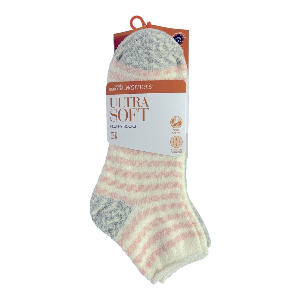 Warner’s Women’s Blissful Benefits Ultra Soft Fluffy Socks 5 Pairs
